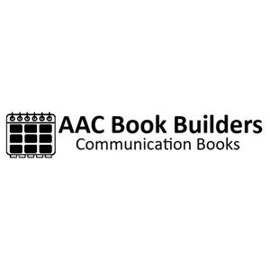 AAC Book Builders logo, including a stylised AAC book. Click to go to AAC Book Builders's website. 