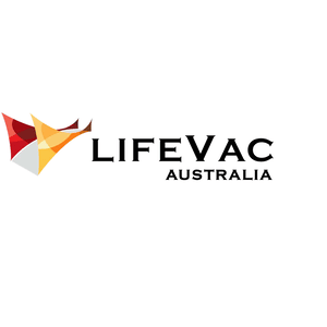 LifeVac Australia logo including two abstract shapes representing suction devices. Click to go to LifeVac Australia's website.