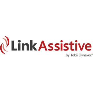 Link Assistive logo including a pair of two curved lines, and text below reading 'by Tobii Dynavox®'. Click to go to Link Assistive's website.