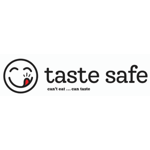 Taste Safe logo including a smiley face with its tongue out and text reading "can't eat … can taste". Click to go to Taste Safe's website.