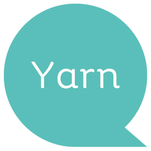 Yarn Speech logo including a blue speech bubble with text reading 'Yarn' in the centre. Click to go to Yarn Speech's website. 